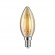 Ampoule LED flamme - E14 - 2500K -  vintage - transparent doré