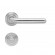 Poignées de porte sur rosaces rondes série ER 35 Lignano - inox satiné