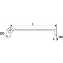 Crochet à crémaillère en aluminium noir - schema TORBEL