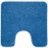 Tapis de WC - 55x55cm - Bleu - Microfibre - antidérapant - Gobi