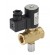 Électrovanne double-femelle cylindrique à réarmement manuel