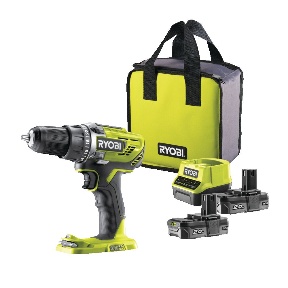 Perforateur Ryobi Perceuse Visseuse à Percussion Sans Fil 18V 2Ah 4Ah - RYOBI - RPD18X1-2C52S Visseuse Makita