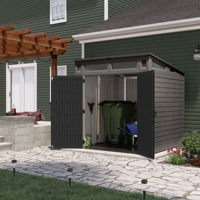 Abri de jardin polyéthylène Modern - 4,88m² - plancher inclus - Bricozor 2.jpg SUNCAST