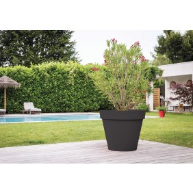 Pot rond - diamètre 80 cm - 170 litres - Toscane 13623 EDA PLASTIQUES