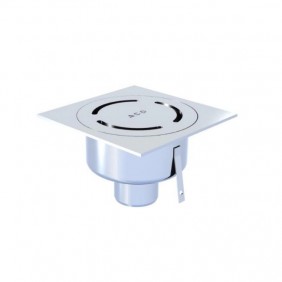 Siphon de sol inox 200x200 mm sortie verticale DN63 - Showerdrain Eko ACO