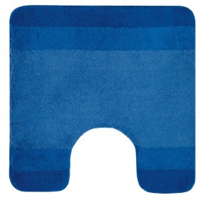 Tapis de WC - 55x55cm - Bleu - Microfibre - antidérapant - Balance SPIRELLA