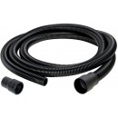 Tuyau d'aspiration antistatique Ø27mm avec adaptateur - longueur 4m