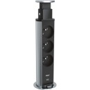 Bloc prises escamotable - 3 prises et chargeur USB - INCARA™ Tower 60 LEGRAND