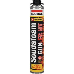 Mousse polyuréthane coupe-feu - Soudafoam Gun FR HY - 750 ml SOUDAL