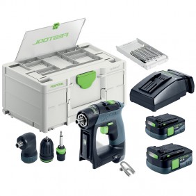 Perceuse visseuse CXS 12 2,5-2x2,5ah + Chargeur + Coffret Systainer Sys3 Df M FESTOOL