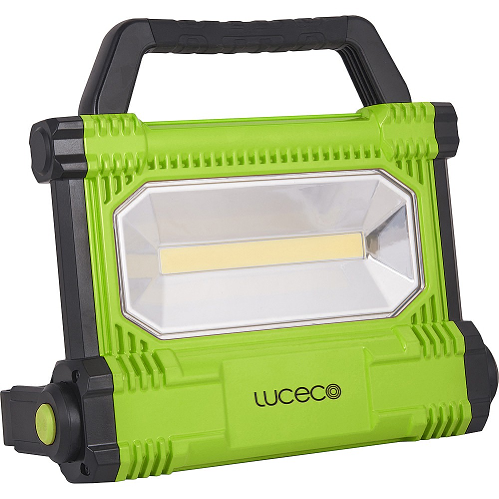 Projecteur LED Rechargeable LUCECO 20W pivotant 300° chargeur voiture et  secteur