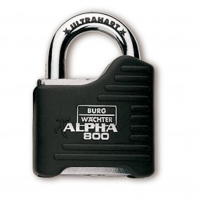 Cadenas à clés - Alpha 800 65 - noir - acier chromé BURG WACHTER
