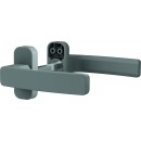 Visuel - QUAD - Ensemble bequille double sur rosace étroite - Bec de cane - Gris 9006B _11527.jpg VACHETTE