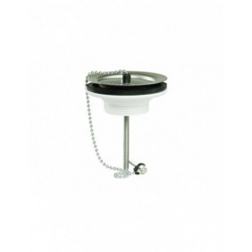 Bonde d’évier à bouchon-chainette - diamètre 60 mm - serrage 0 à 70 mm VALENTIN