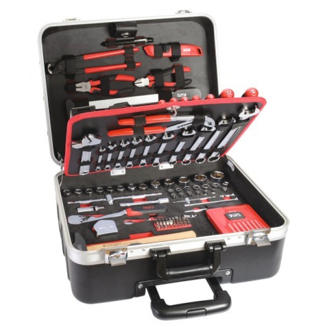 Boite à outils Coffre à 3 tiroirs Malette à outils complète pour bricolage  mécanique réparation, 52x21,8x30cm, Rouge - Costway