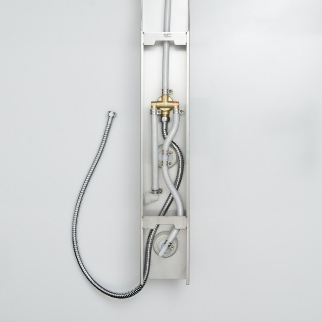Panneau de douche - acier inoxydable - Sansibar 6.jpg SCHÜTTE
