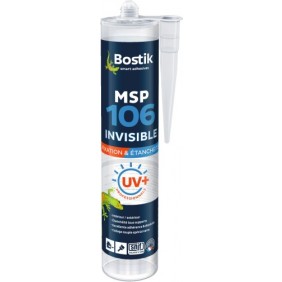 Mastic-colle MS polymère - invisible - collage et étanchéité - MSP 106 BOSTIK