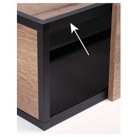 Profil pour porte coulissante pour système Cadro - longueur 3000 mm HETTICH