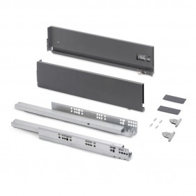 Tiroir extérieur Vertex 3D gris anthracite - hauteur 131 mm - charge 40 kg EMUCA