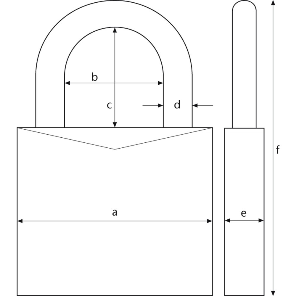 Porte cadenas ABUS 130/180 acier cémenté, anti-arrachement pour portes