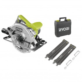 Scie circulaire 1600W - Ø190 mm + rail de guidage et coffret - RCS1600-KSR RYOBI