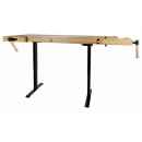 Etabli bois professionnel - hauteur réglable électroniquement 820 à 1300 mm - Bricozor 1.jpg HOLZMANN