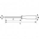 Clé mâle emmanchée droite à tête sphérique S1.jpeg SAM OUTILLAGE