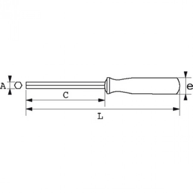 Clé mâle emmanchée droite à tête sphérique S1.jpeg SAM OUTILLAGE