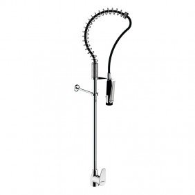 Mitigeur cuisine professionnelle avec douchette - sur plage - sans bec PRESTO