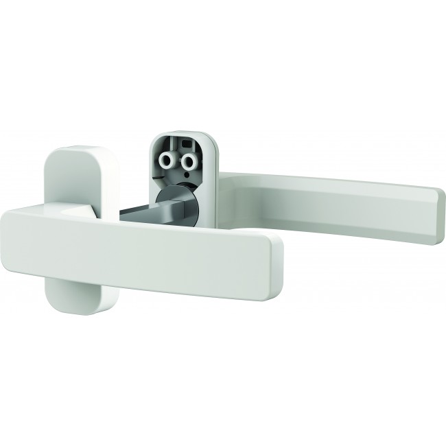 Visuel - QUAD - Ensemble bequille double sur rosace étroite - Bec de cane - Blanc 9010B_11526.jpg VACHETTE