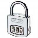 Cadenas à code personnalisable 3 chiffres - acier chromé - 160/40 ABUS