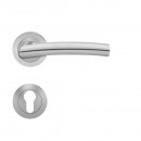 Poignées de porte sur rosaces rondes série ER 56 Madrid - inox satiné KARCHER DESIGN