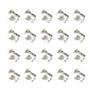 20 charnières invisibles 100° + embase à visser - X91N EMUCA