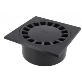 Siphon de sol PVC 200x200 mm à emboîture incorporée verticale SC089 NICOLL