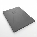 Receveur de douche effet pierre - ardoise gris - Stone 2 AURLANE