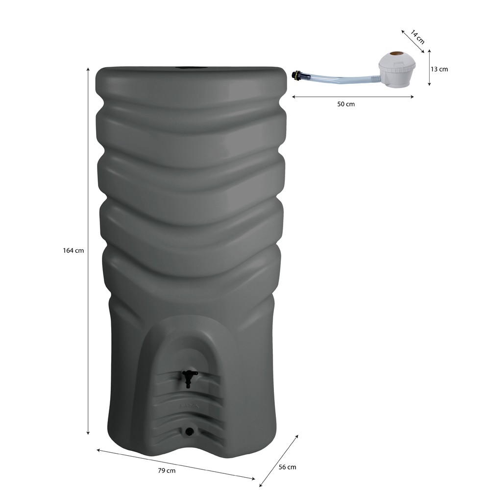 Récupérateurs d'eau  Récupérateur d'eau RECUP'O 1000 L avec Kit Collecteur  Universel