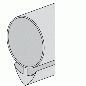 Joint siliconé pour rainure en ancre - diamètre 6 mm - longueur 100 m BRICOZOR
