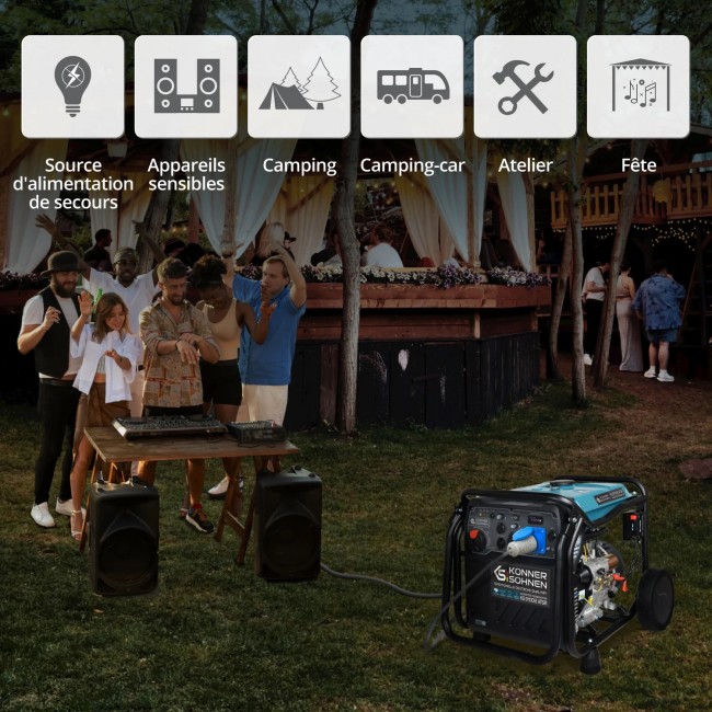 Groupe électrogène:onduleur - démarrage électrique - 8,5 kW - 230V - KS 8100iE ATSR - Bricozor 6.jpeg KONNER & SOHNEN