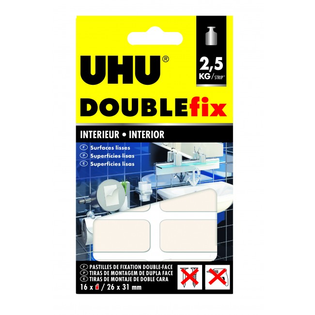 Pastille adhésive Doublefix intérieur double face ultra-puissant 36450 Uhu