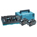 Pack Énergie XGT® 40V Max 5Ah (2 batteries + 1 chargeur) en coffret MAKITA