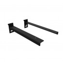 Paire de console pour tablette bois ou verre - longueur 30 cm - noir BOHNACKER