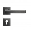 Poignées de porte sur rosaces carrées EPL 46Q Seattle - gris titanium KARCHER DESIGN