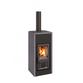 Poêle à bois 7,0 kW avec revêtement en pierre Vulcan - Asia 5.0 LA NORDICA EXTRAFLAME
