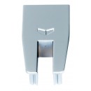 Embout cache pince Xperta pour vantail coulissant en verre ARGENTA