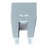 Embout cache pince Xperta pour vantail coulissant en verre