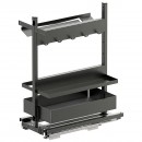 Kit rangement de placard coulissant Sub Larder Clean Essentio anthracite Vauth Sagel