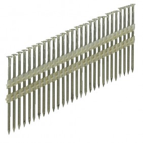 Pointes annelées inox 3,1x63 mm tête bombée 34° plastique - boîte 2200 ARCA-SCAB