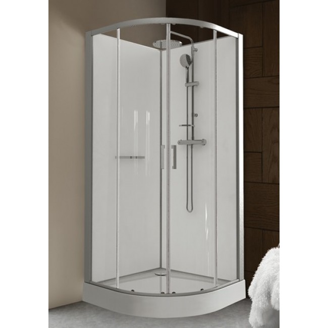 cabine de 90 x 90 cm arrondie portes coulissantes cabine de 90 x 90 cm arrondie portes coulissantes