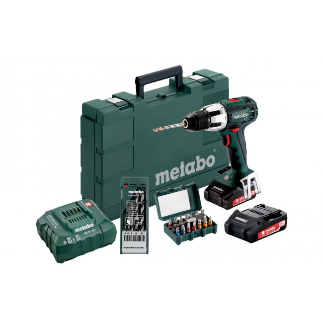 Perceuse à percussion 18 Volts SB 18 LT + embouts et forets offerts METABO