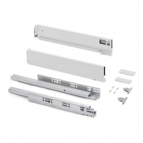 Tiroir extérieur Vertex 3D blanc - hauteur 83 mm - charge 40 kg EMUCA
